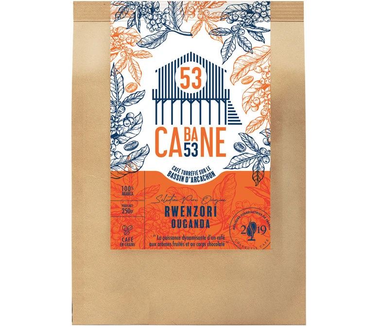Café En Grains : Ouganda - Rwenzori - 250g - Cabane 53 1 Café En Grains : Ouganda - Rwenzori - 250g - Cabane 53