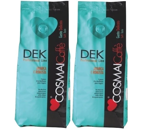Café En Grains Dek - Arabica/Robusta - 2x500g - Cosmai Caffè 1 Café En Grains Dek - Arabica/Robusta - 2x500g - Cosmai Caffè