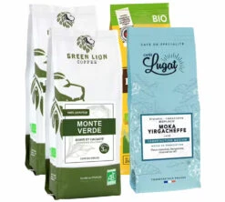 Pack Découverte - Bio Torréfié En Europe - 1 Kg De Cafés En Grains