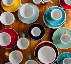 6 Tasses Cappuccino Et Sous-tasses Egg 20 Cl Teal - Loveramics -Boutique De Café egg collection 11