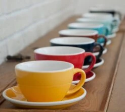 6 Tasses Café Latte Et Sous-tasses Egg 30 Cl Rouge - Loveramics -Boutique De Café eggcollection 4