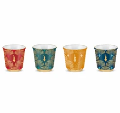 4 Tasses Déco Glamour - 33 Cl - BIALETTI -Boutique De Café image secondaire tasses 1.0