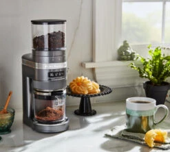 Moulin à Café KITCHENAID Artisan 5KCG8433EMS Gris étain -Boutique De Café kitchenaid moulin gris 4