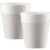 Tasses BODUM - Bistro En Porcelaine Avec Bande Silicone Blanche 2x30cl