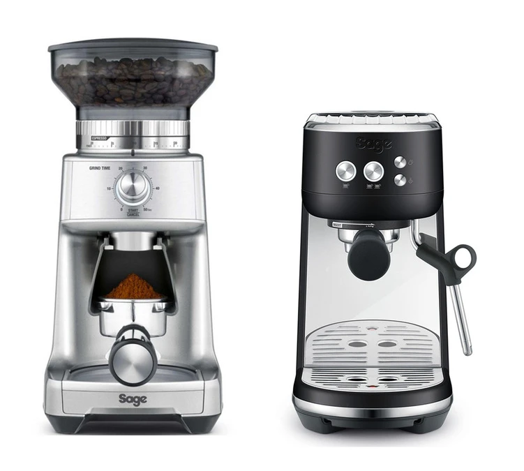 SAGE Machine Expresso The Bambino Black Truffle + Moulin à Café The Dose Control Pro 1 SAGE Machine Expresso The Bambino Black Truffle + Moulin à Café The Dose Control Pro